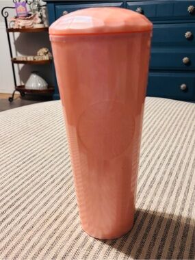 Starbucks Tall peach/Pink Travel Tumbler